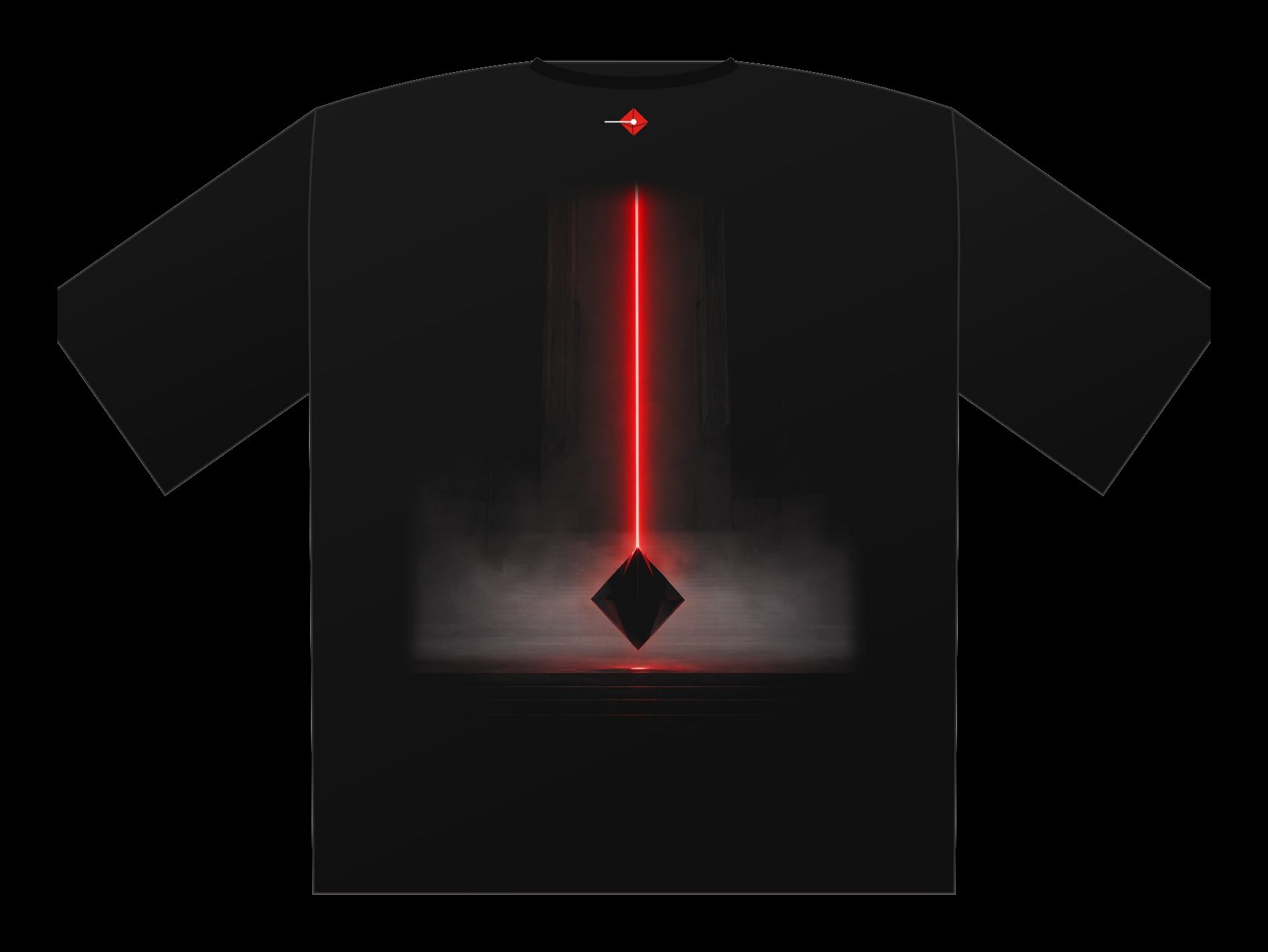 Plano de Polera oversize Monolito, espalda