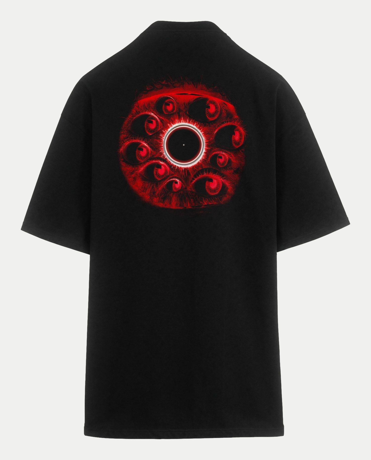 Polera oversize Ojos, espalda