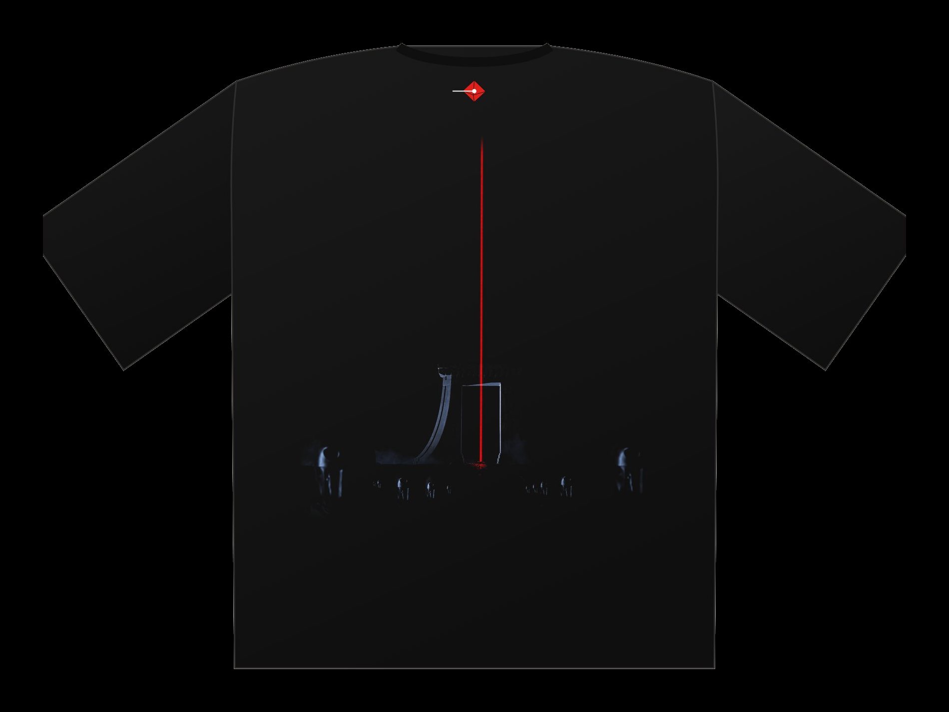 Plano de Polera oversize Procesión III, espalda