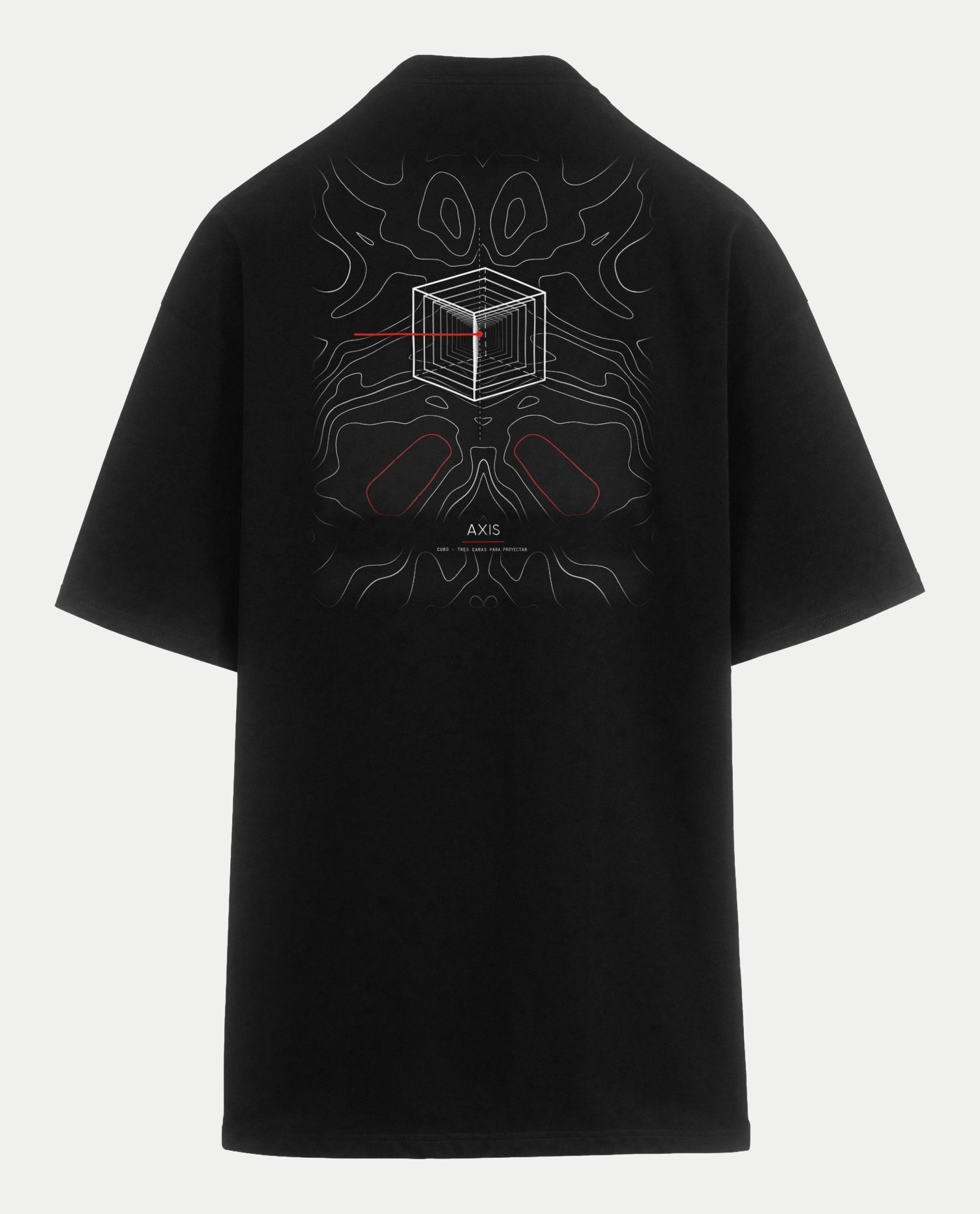 Polera oversize Axis Curvas, espalda