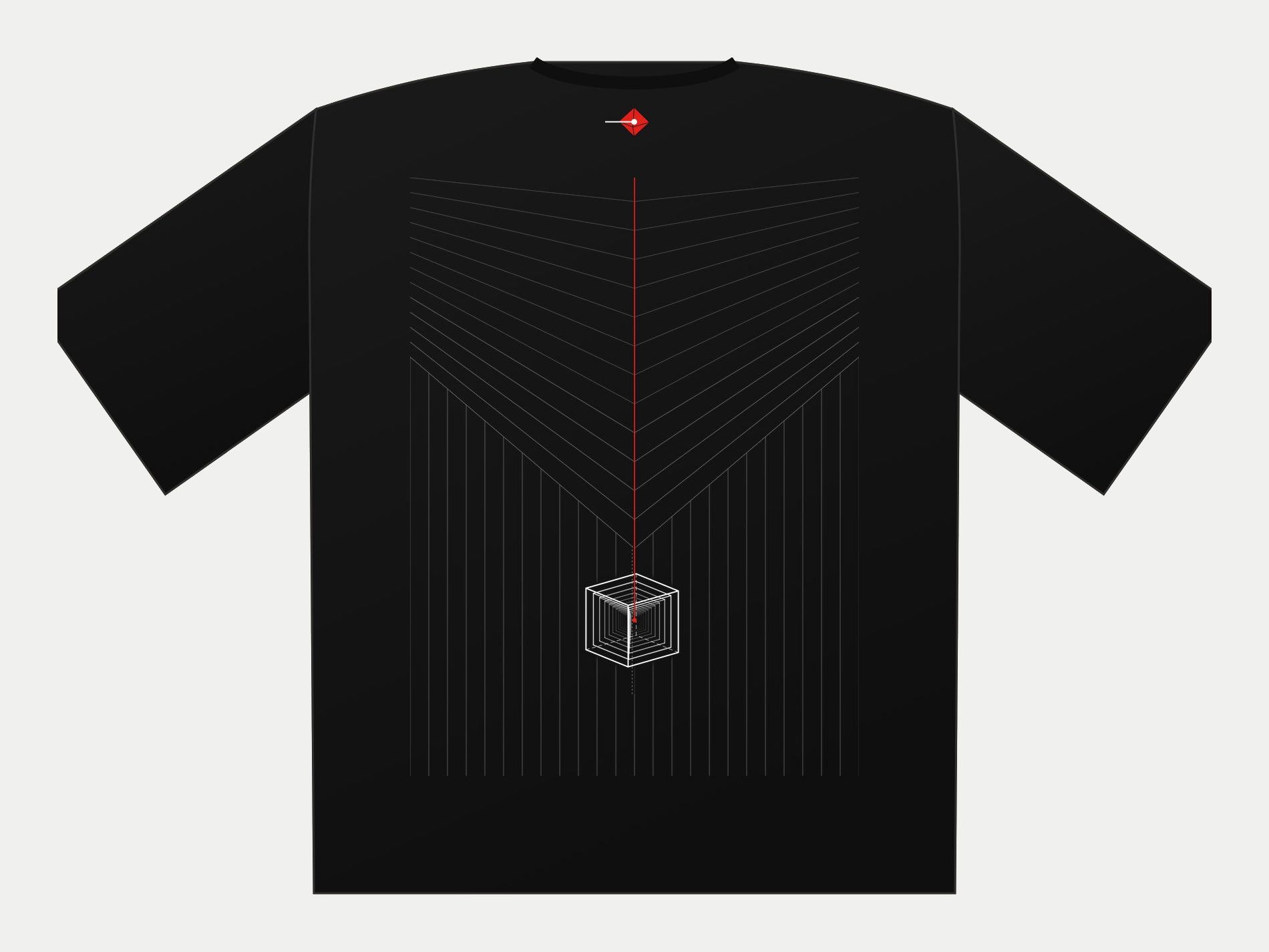 Plano de Polera oversize Axis Sala, espalda