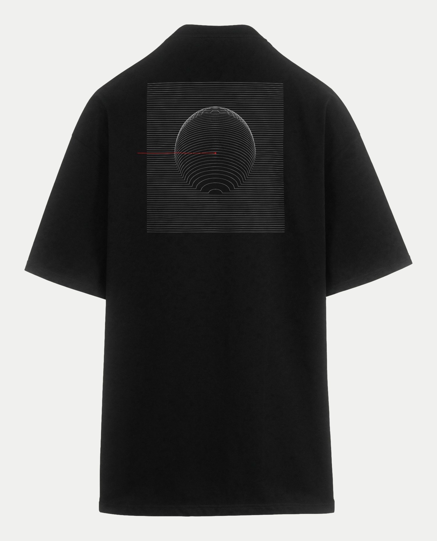 Polera oversize Escaneo, espalda