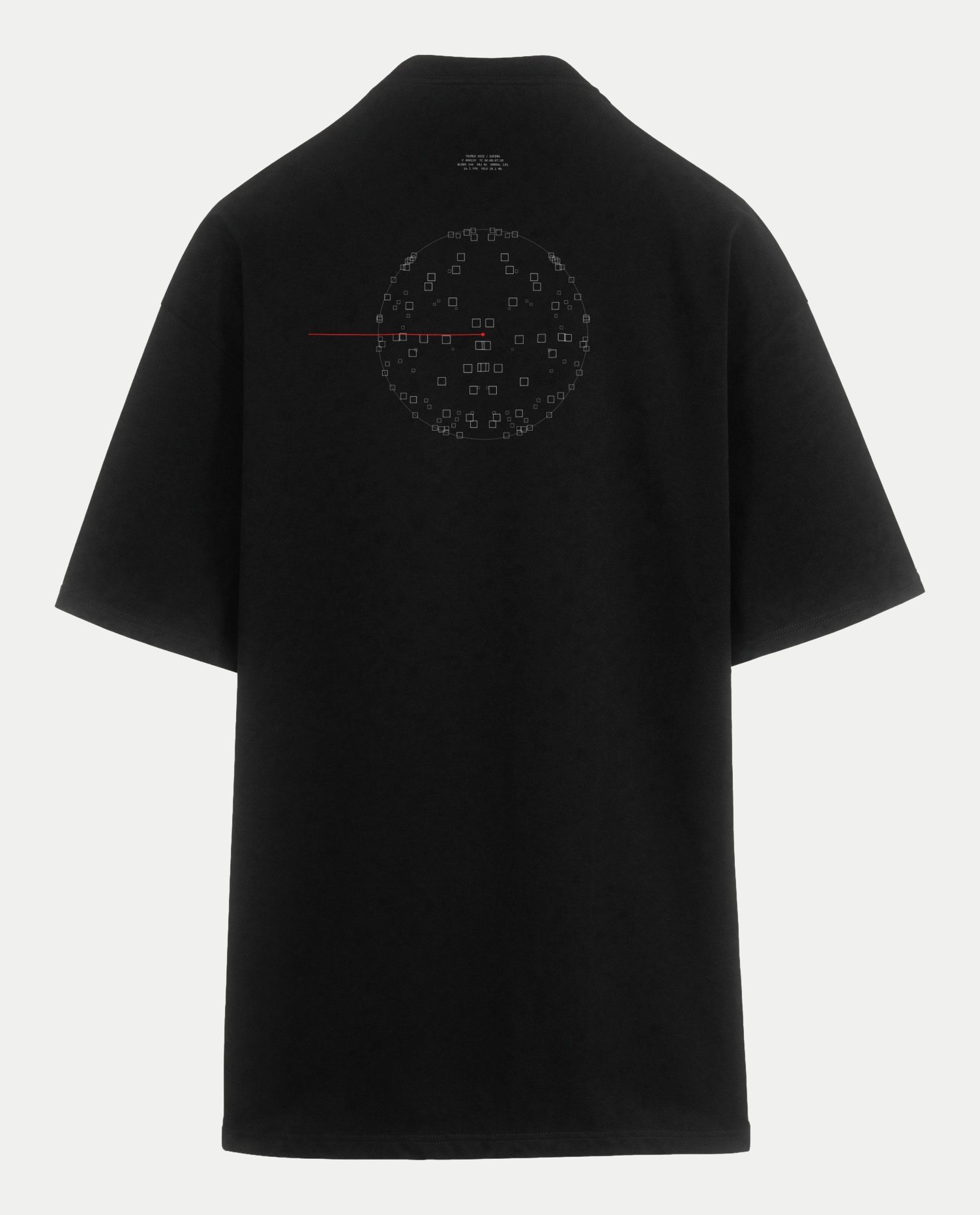 Polera oversize Esfera de Blobs, espalda