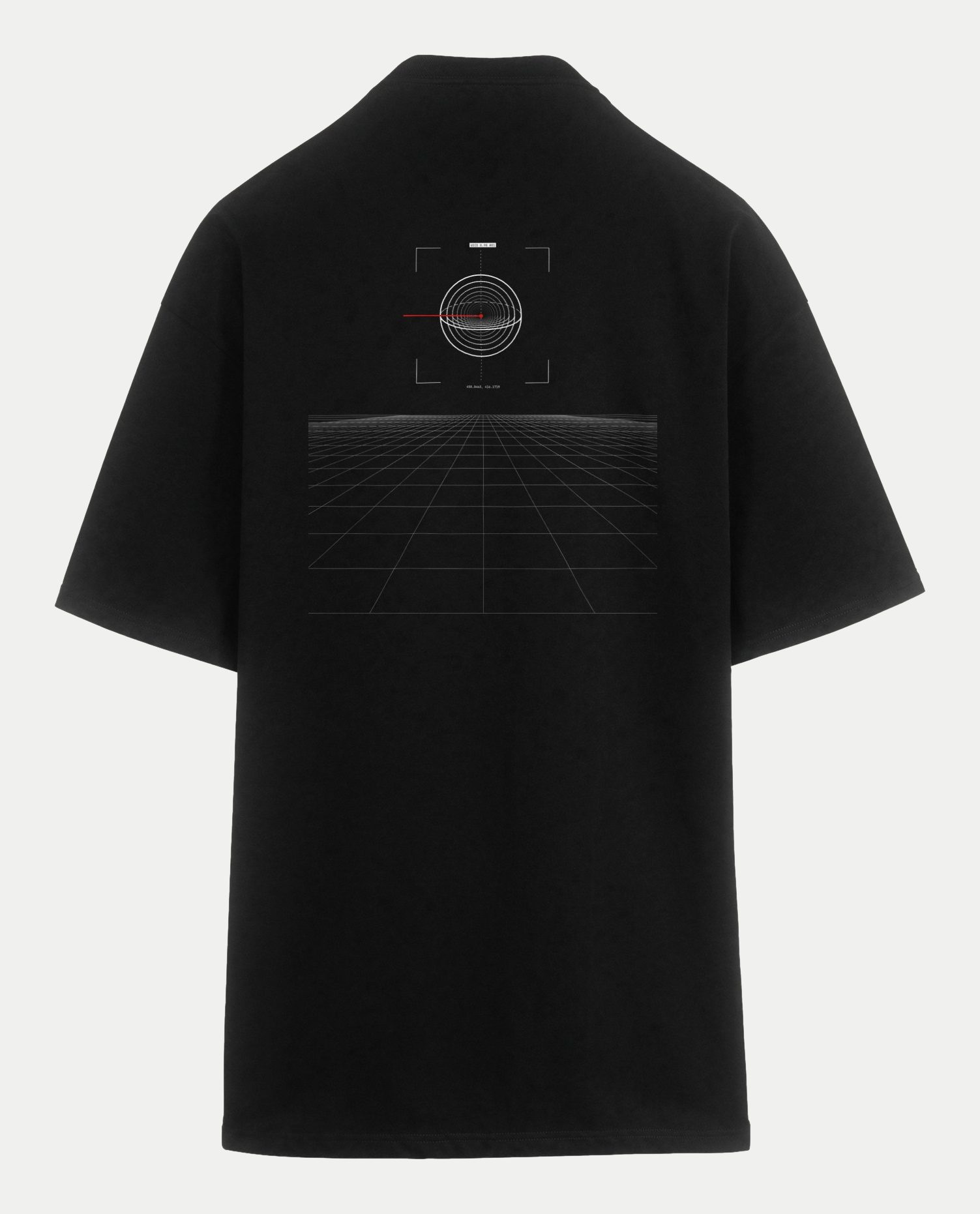 Polera oversize Void Piso, espalda