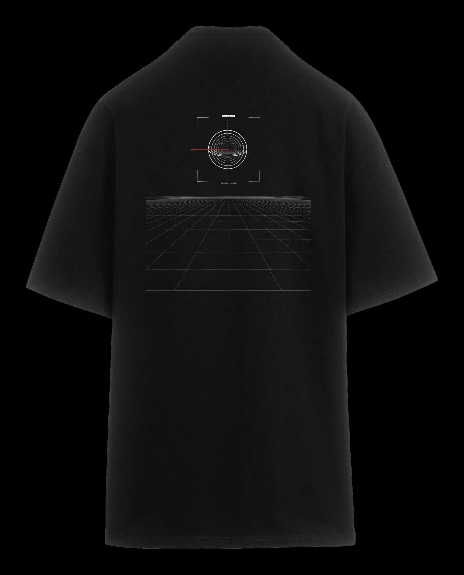 Polera oversize Void Piso, espalda