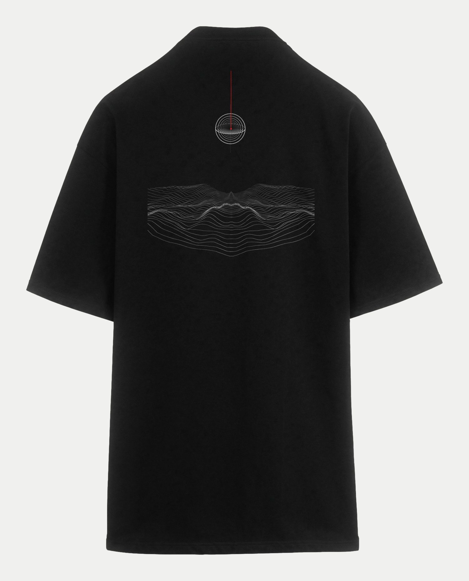Polera oversize Void Terreno, espalda