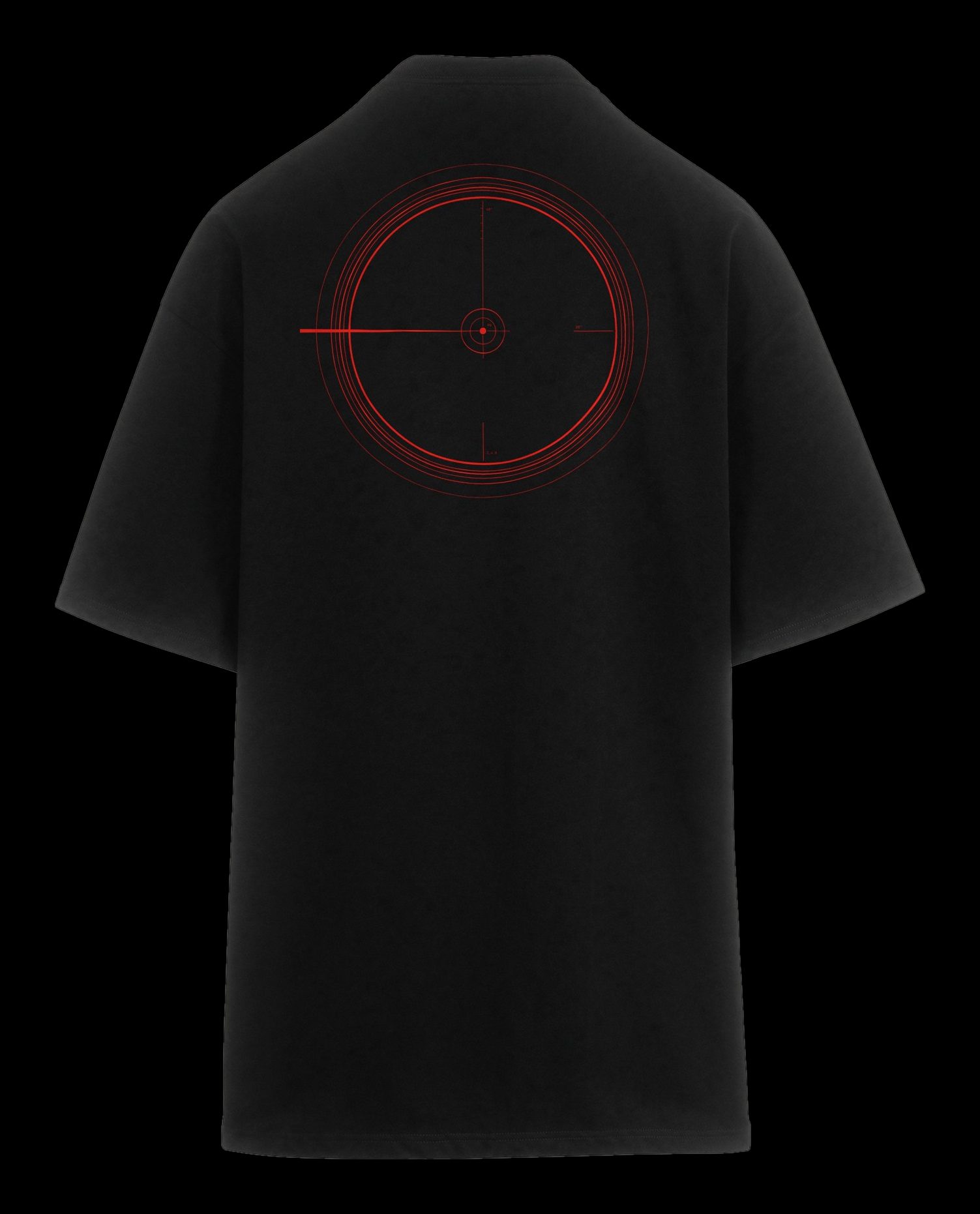 Polera oversize Void Eclipse, espalda