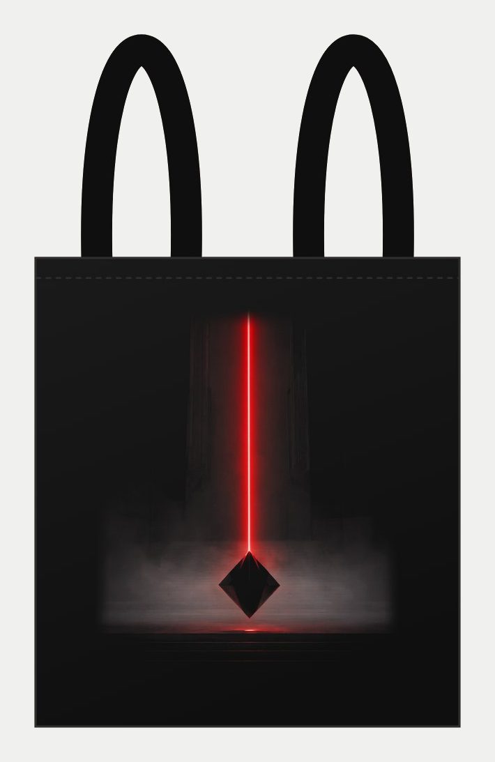 Plano de Tote bag Monolito, cara estampada