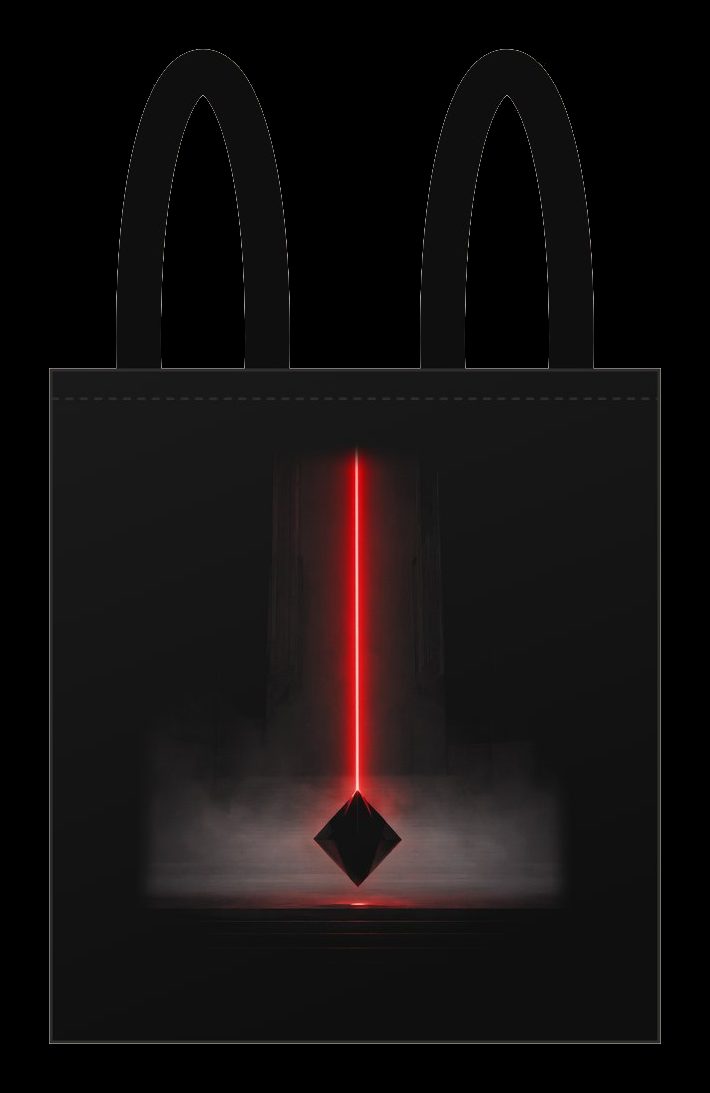 Plano de Tote bag Monolito, cara estampada