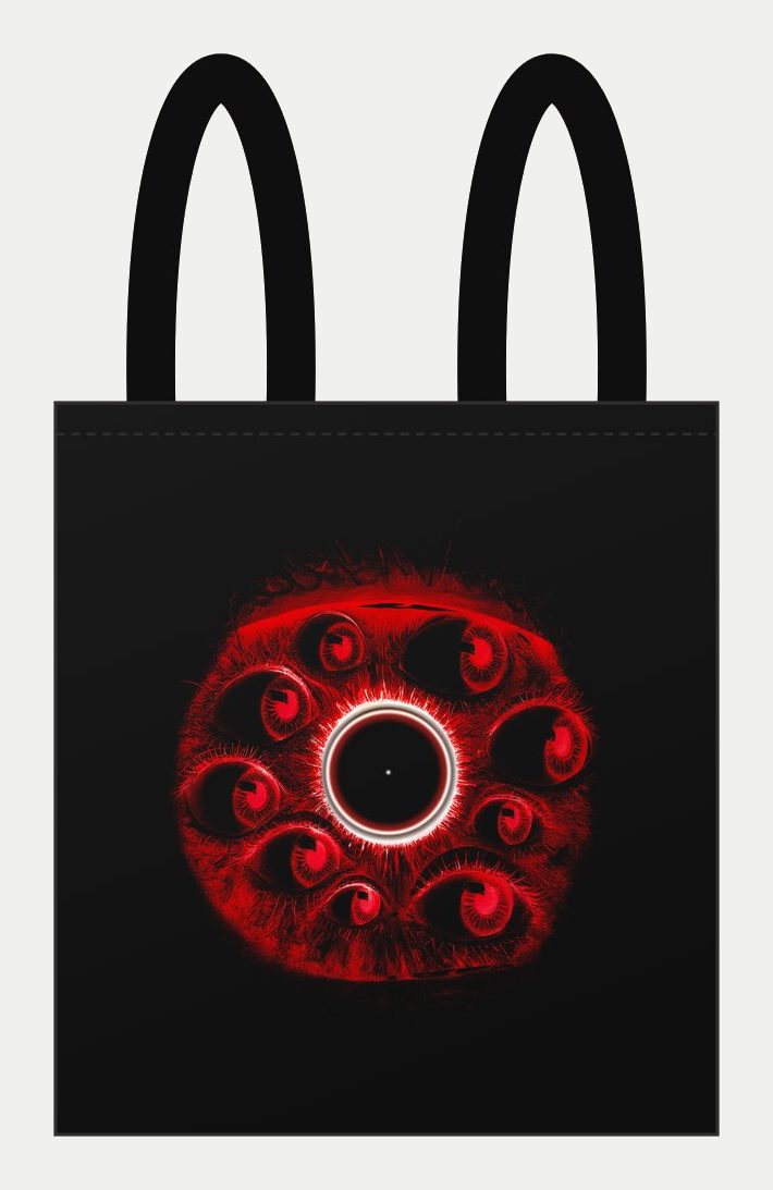 Plano de Tote bag Ojos, cara estampada
