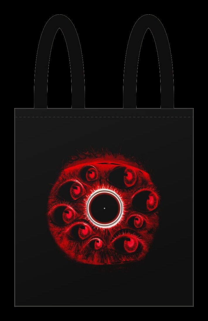 Plano de Tote bag Ojos, cara estampada