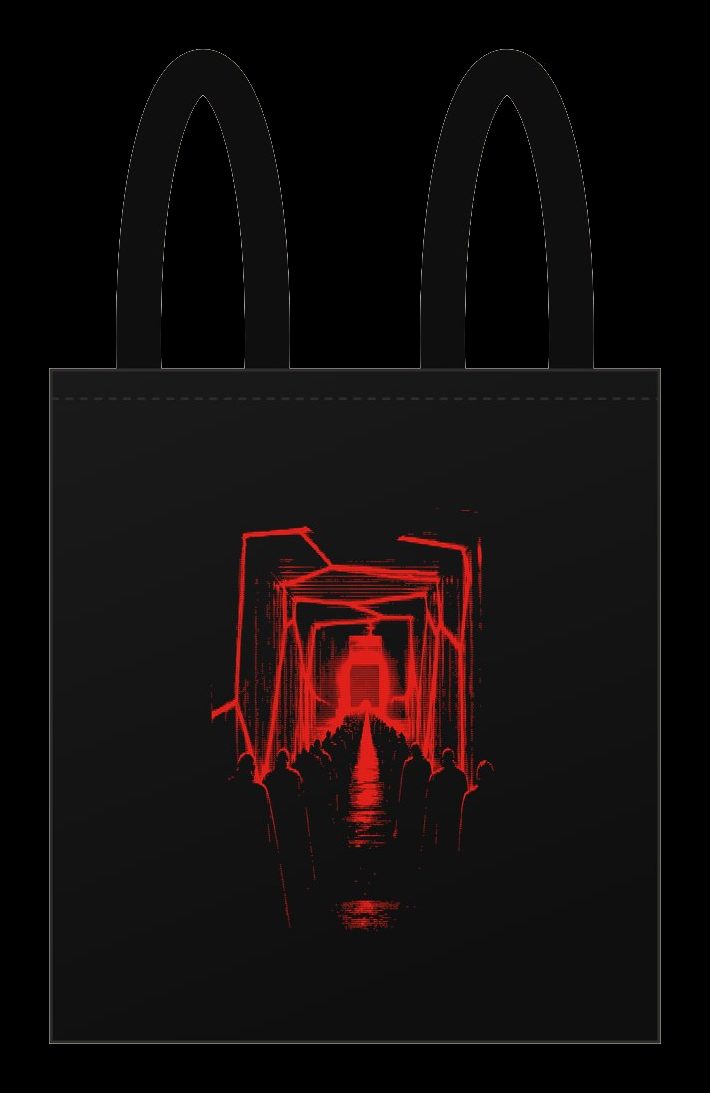 Plano de Tote bag Portal I, cara estampada