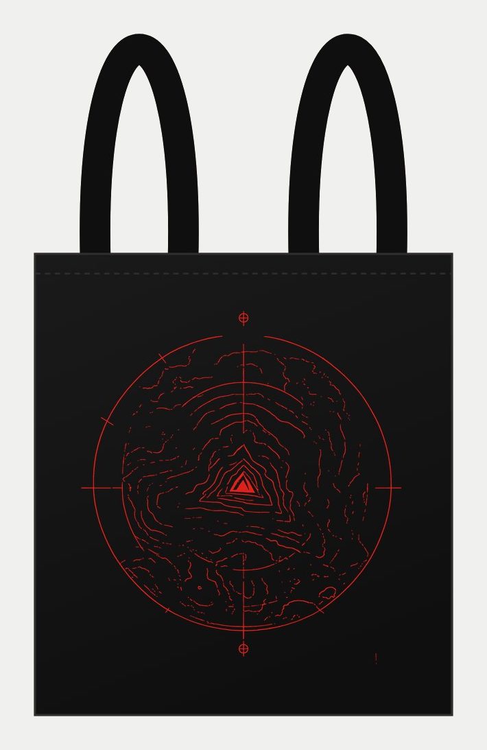 Plano de Tote bag Testcard, cara estampada