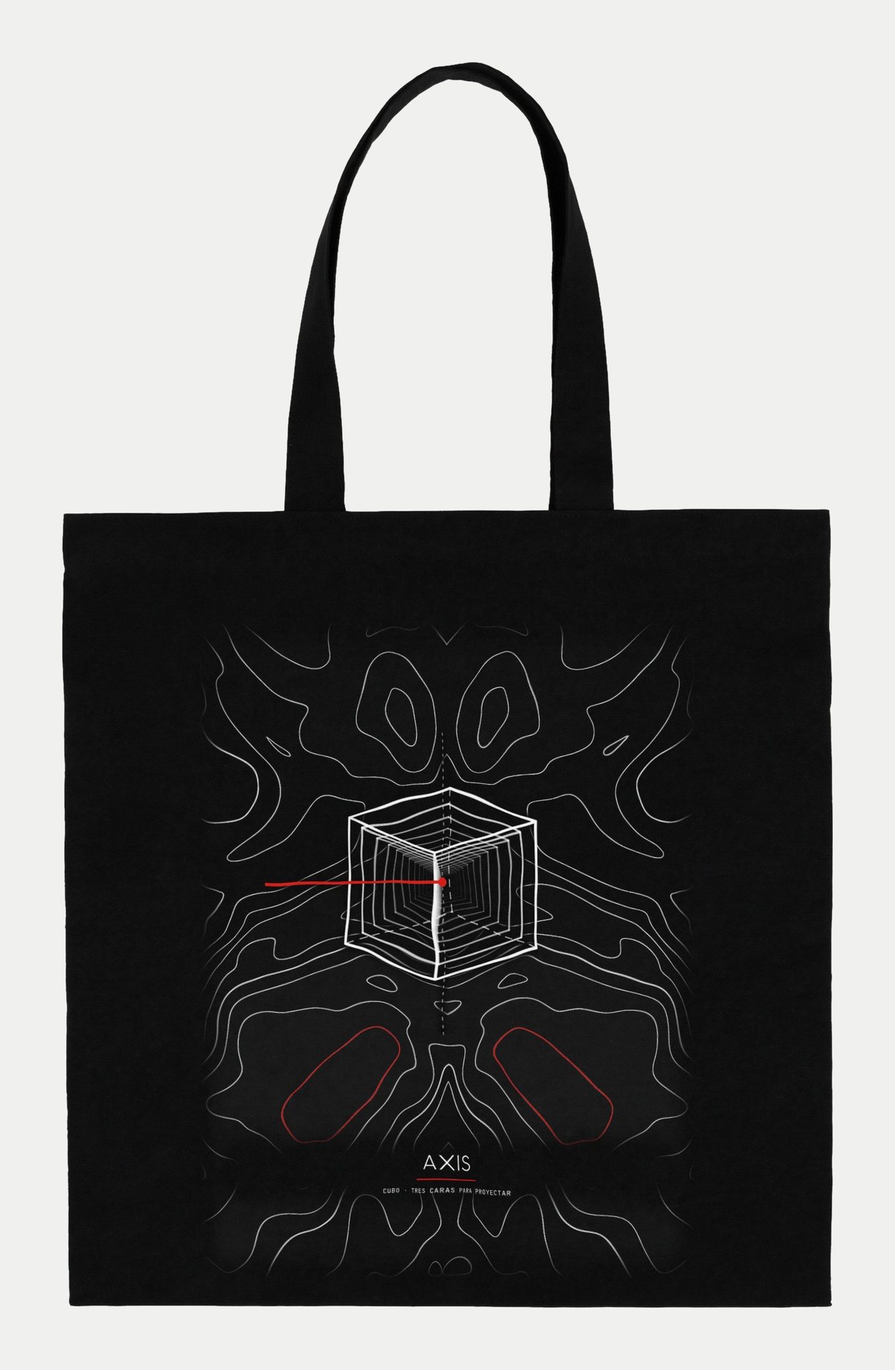Tote bag Axis Curvas, cara estampada