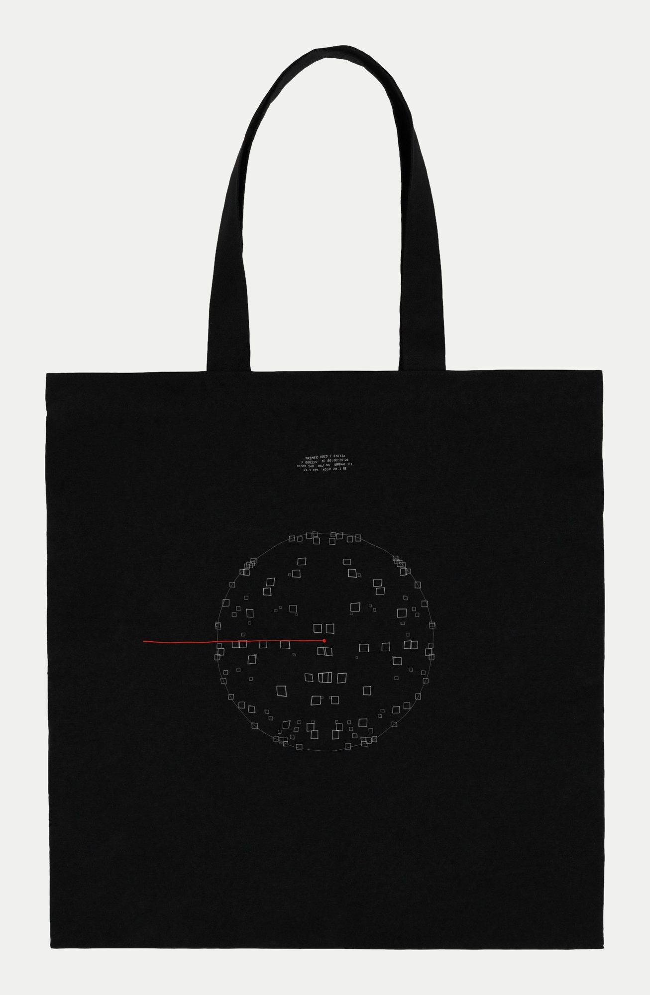 Tote bag Esfera de Blobs, cara estampada