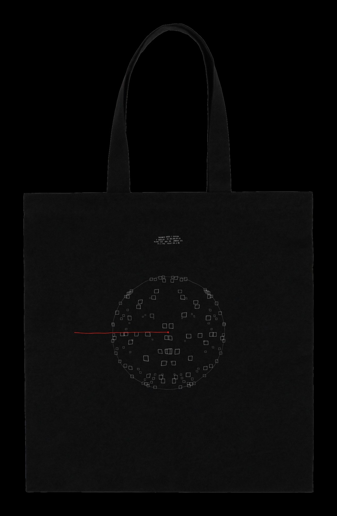Tote bag Esfera de Blobs, cara estampada